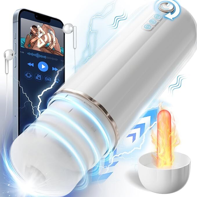 Automatic Male Masturbator Thrusting Vibrating Heating Stroker Cup Blowjob Toys