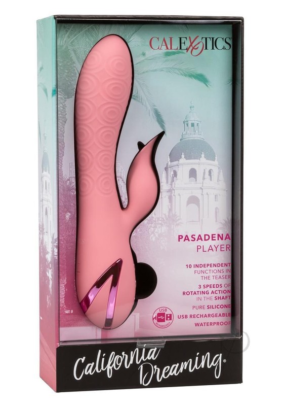 California Dreaming Pasadena Player Rechargeable Rotating Silicone Rabbit