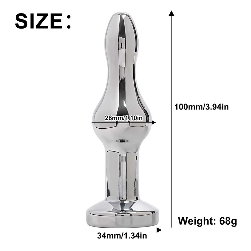 Metal Anal Beads Butt Plug Vibrator Massager Dildo Stimulator Women Men Sex Toys