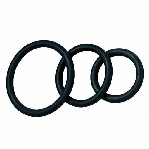 Nitrile Cock Ring Set – 3-Pack – Black