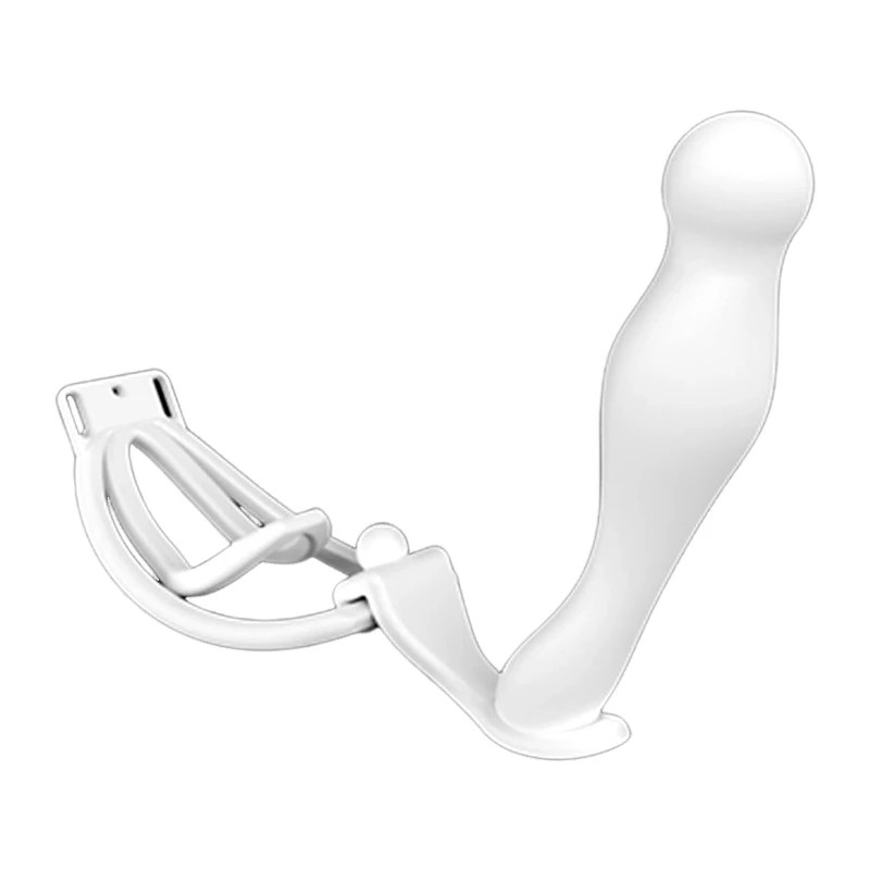 Male Penis Training Device Light Plastic Trainingsclip CockCage For Sissy Bondag gallery