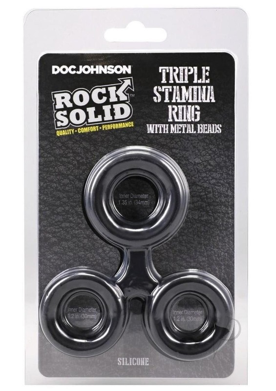 Rock Solid Silicone Triple Stamina Beads