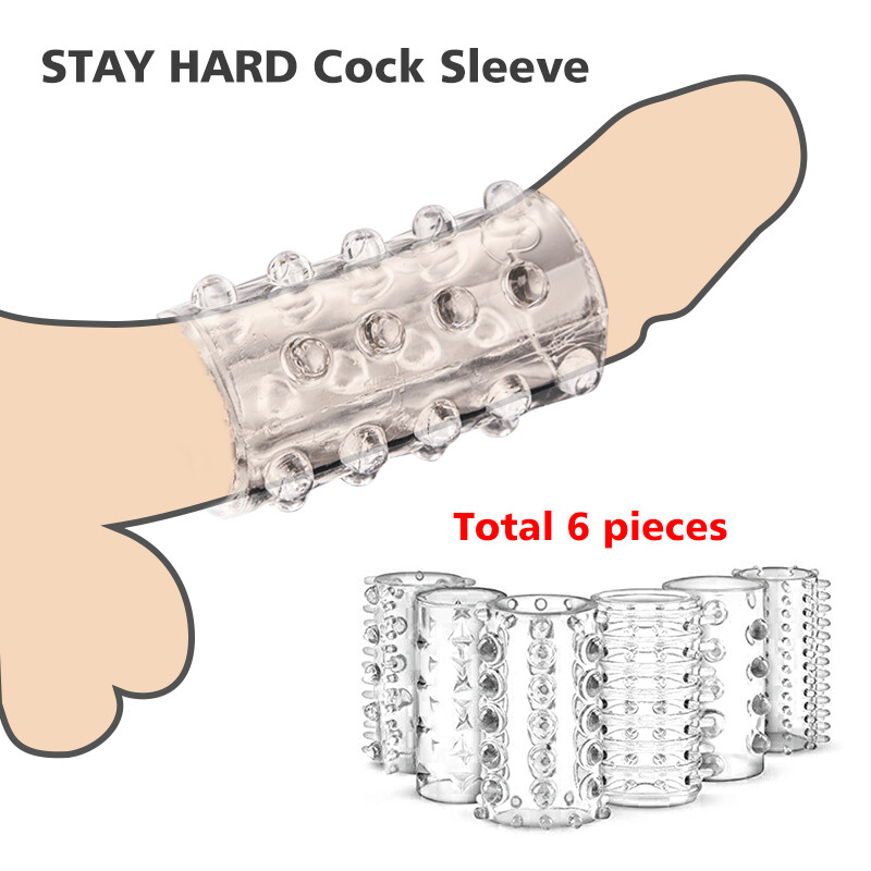 6PCS STAY HARD Cock Sleeve Kit Couple Male Erection Extender Penis-Ring Sex-Toy gallery
