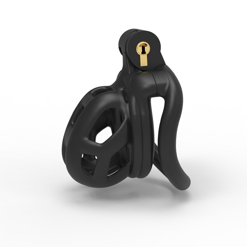 3D Printed Cage Male Chastity Cage Device Double-Arc Locking Cuff Ring 2022