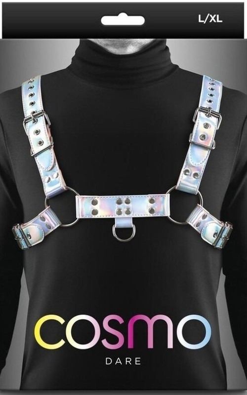 Cosmo Harness Dare Chest Harness – Small/med- Rainbow