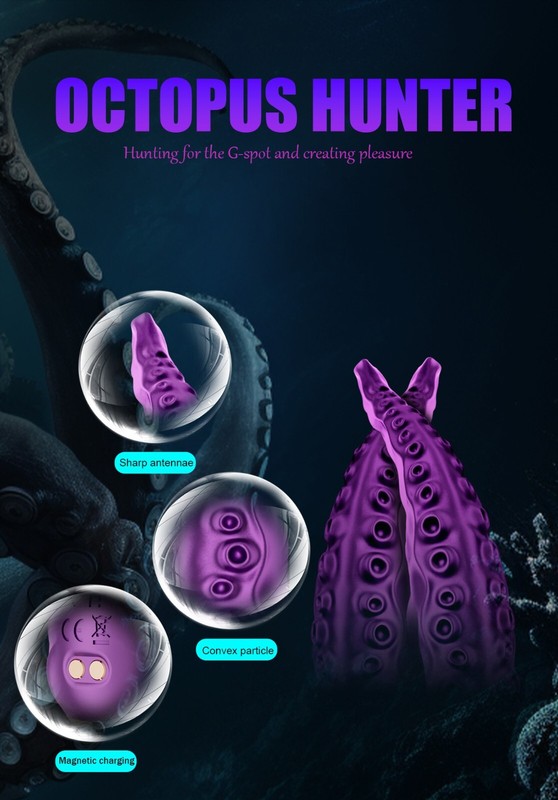 Octopus Tentacle Vibrator Dual Motors for Clitoral Vagina Anal Nipples Massager gallery