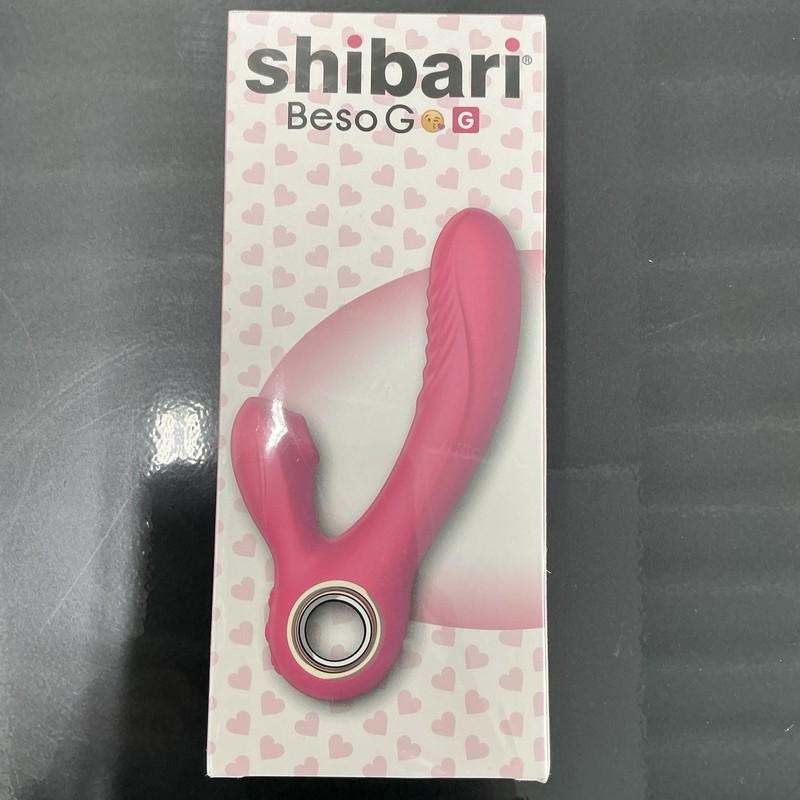 Shibari Beso G Pink Vibrator Dual Vibrating & Suction Adult Sex Toy
