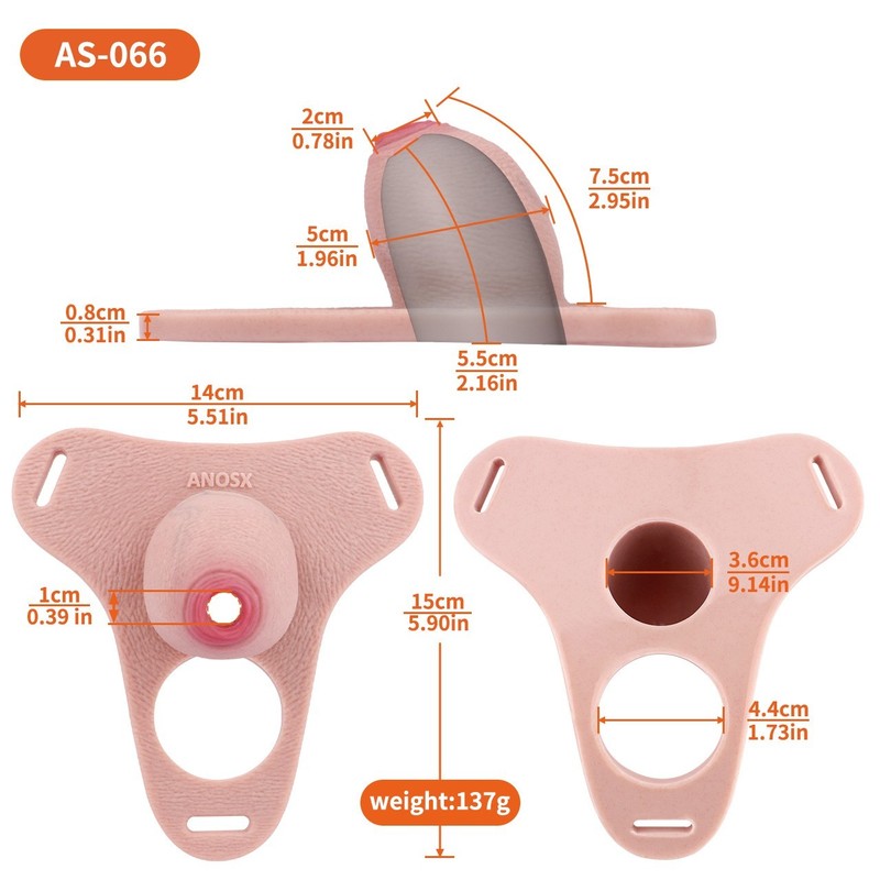 Strap-on Hollow Dildo - Silicone Penis Sleeve Male Extension Sex toys For Men gallery