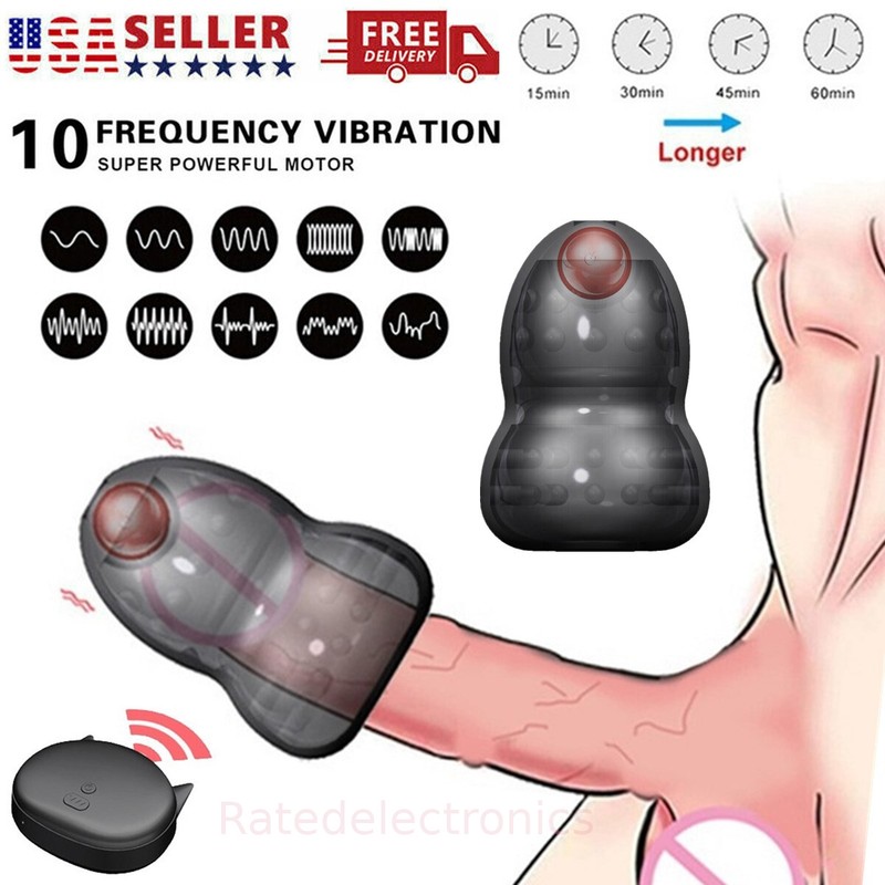 Wireless Male Masturbator Vibrator Penis Tip Massager Glans Ejaculation Sex Toys