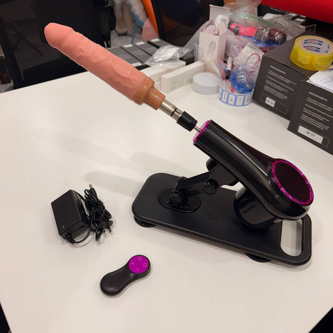 Automatic Electric 3XLR Sex Machine Masturbaters Cup Thrusting Dildo Men Women