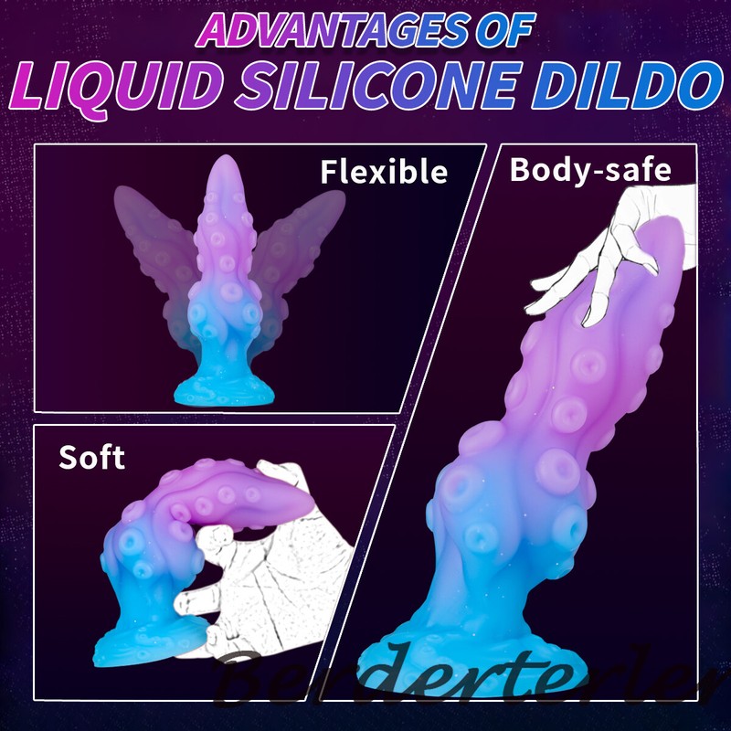 Tentacle Anal Plug With Suction Cup Penis Silicone G-spot Stimulation Dildo gallery