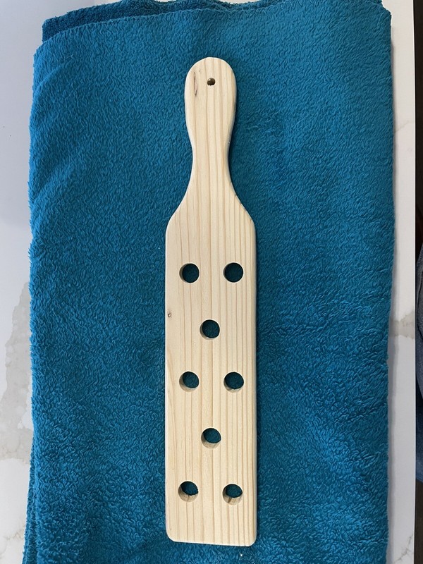 Spanking Paddle With Holes 18” X 3 1/2” X 1/2” Flogging Punishment BDSM Fetish S