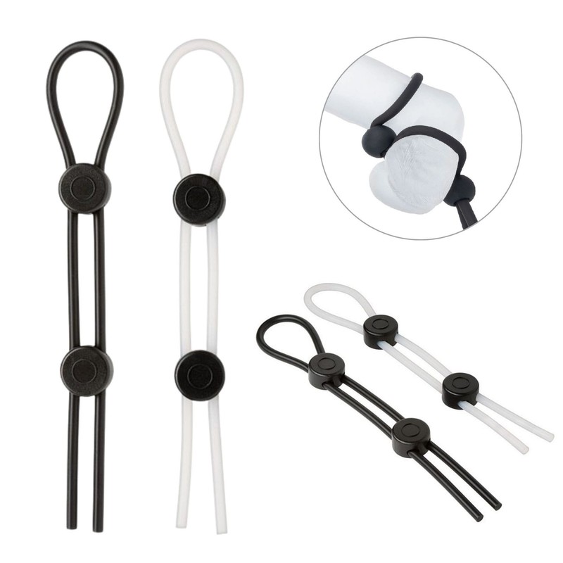 2PK Pro Sensual Quick Release Loop Lasso Male Penis Enhancer Cock Ring Set