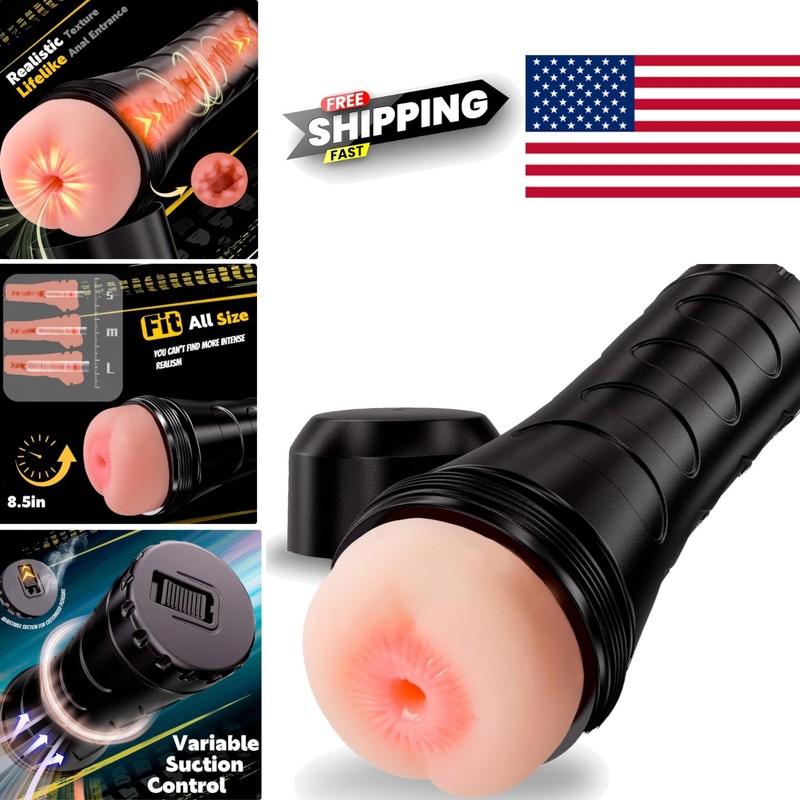 Textured Anal Masturbator Cup 8.5 Inch Portable Stroker for Intense Pleasure