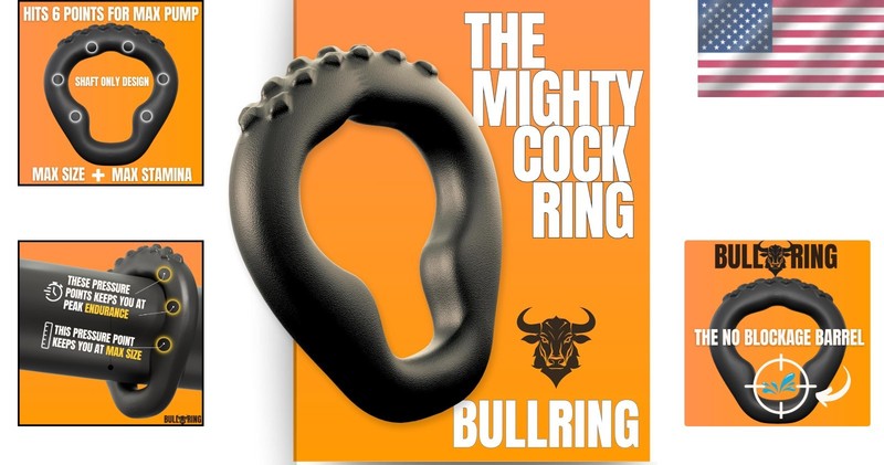 Penis Ring for Enhanced Performance Black Silicone 197 Inch Custom Fit gallery