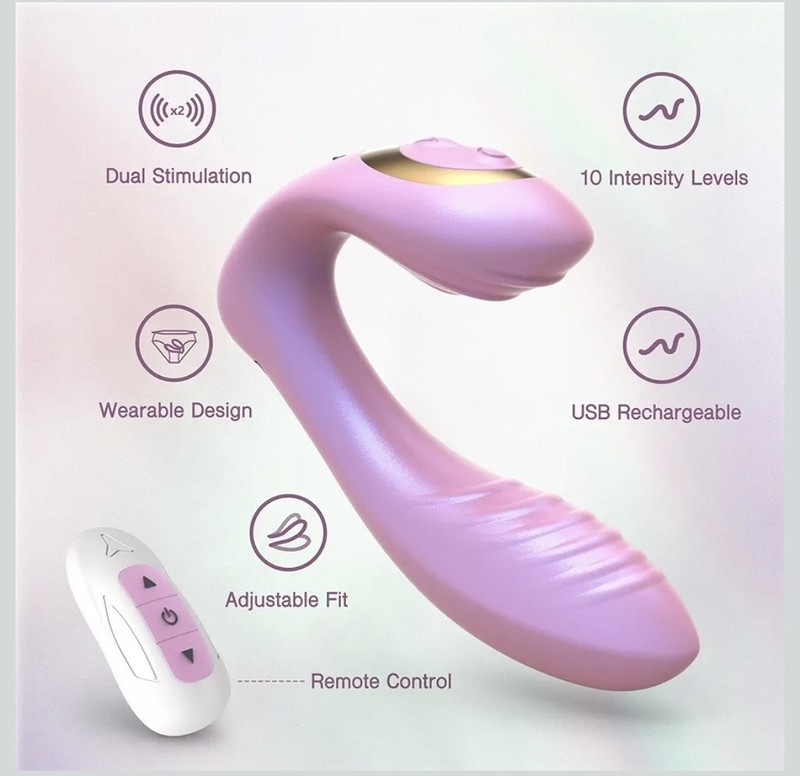 Tracy's Dog Wearable Clitoral G Spot Vibrator Remote Control Adult Sex Toys f... gallery
