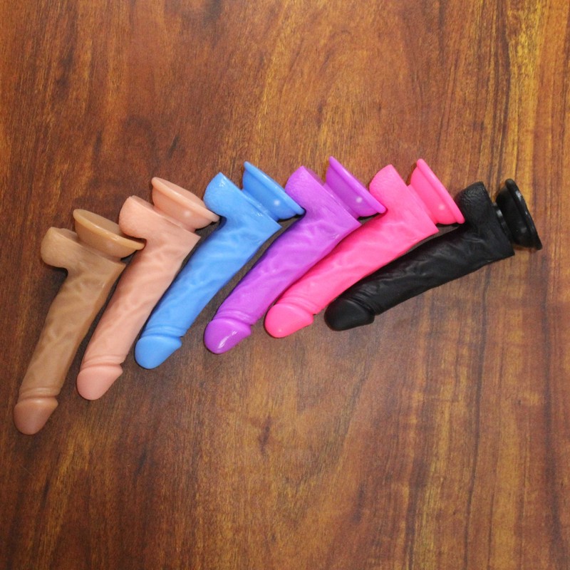 Soft Dildo Realistic with Suction Cup Stimulator Massager Wand Anal Plug Sex Toy gallery