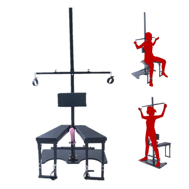 BDSM Bondage Standing-Sitting Rack Flirting Love Chair Slave Trainging Sex Toys gallery