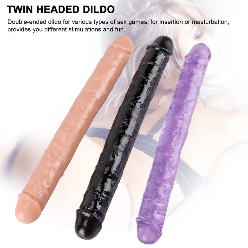 Double Ended Dildo-Dual Sided-Headed Penetration Dong For WOMAN COUPLES MEN New
