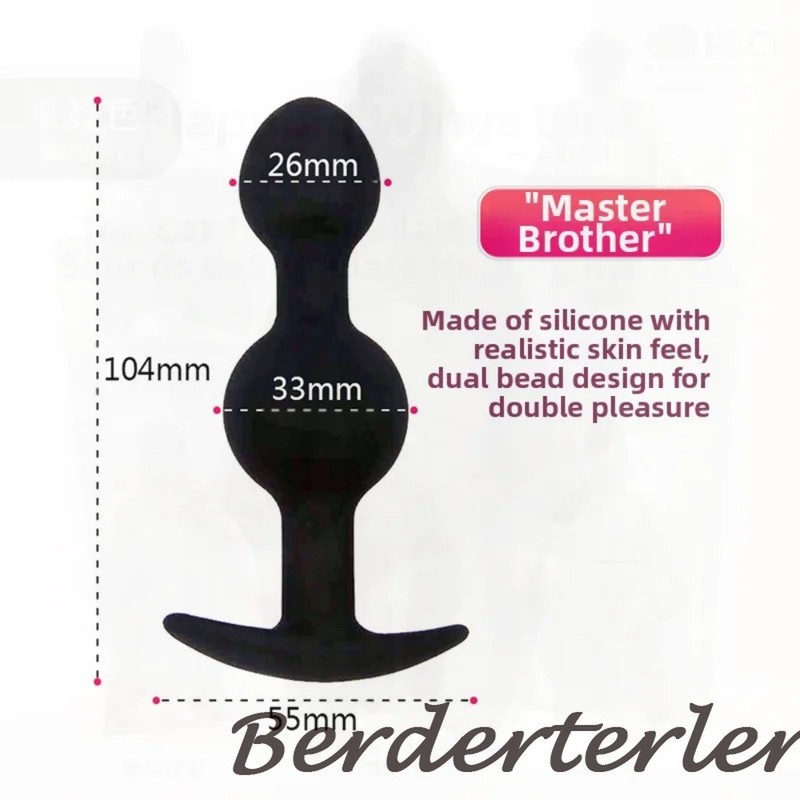 3PCS Silicone Steel Ball Anal Plug Set Black Adjustable Sensation G-Spot Sex Toy gallery