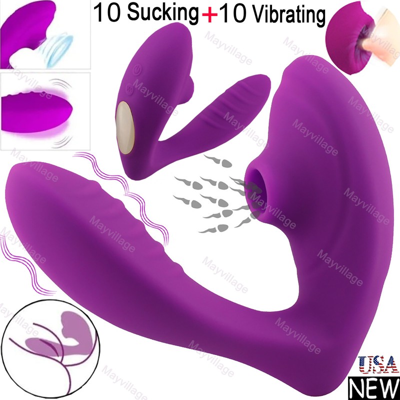 Sucking Vibrator Clit Sucker Dildo G spot Stimulator Massager Sex Toys For Women