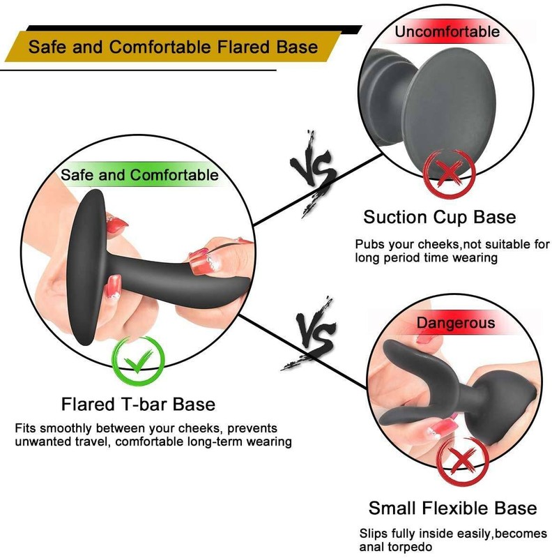 Anal Dildo Butt Plug Trainer Silicone Prostate Massager Adult Women Men Sex Toy gallery