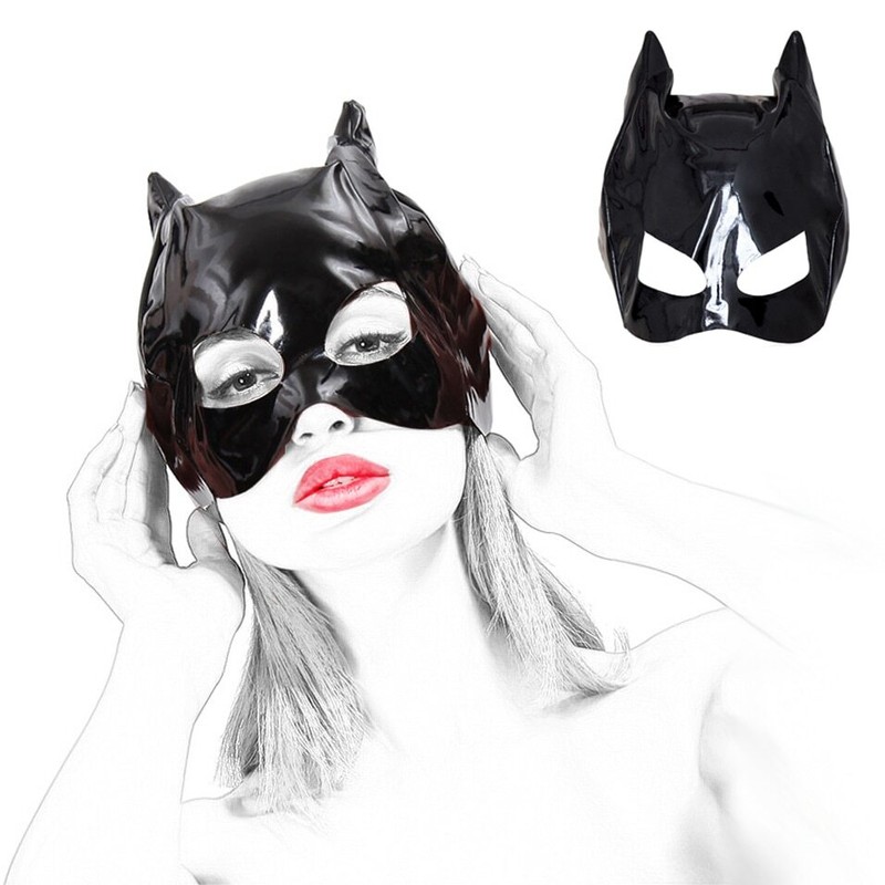 Leather Padded Hood Mask Blindfold Head Harness Restraint Mask BDSM Bondage gallery