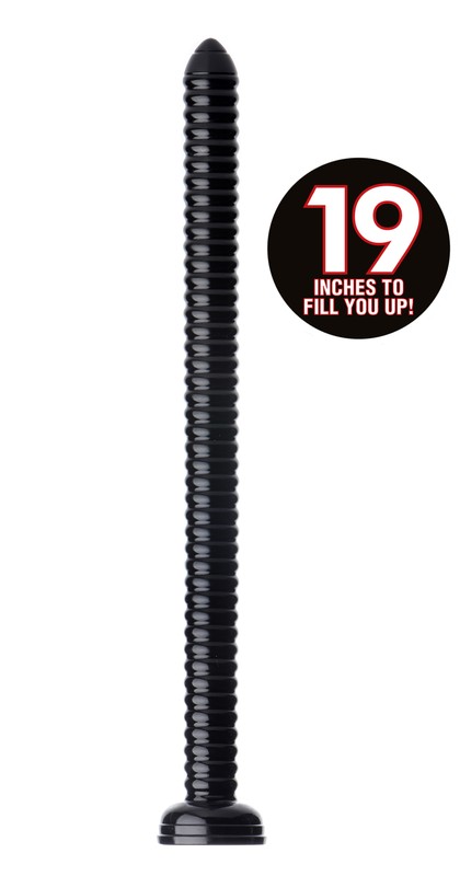 Huge-Long-19&Prime;-Ribbed-Anal-Snake-Flexible-Dong-Textured-Anal-Butt-Dildo-Plug