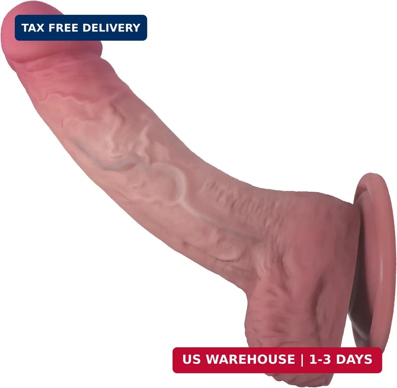 7 Inch Dildo, Beginner Realistic Soft Dildos, Food Silicone Material Anal Penis