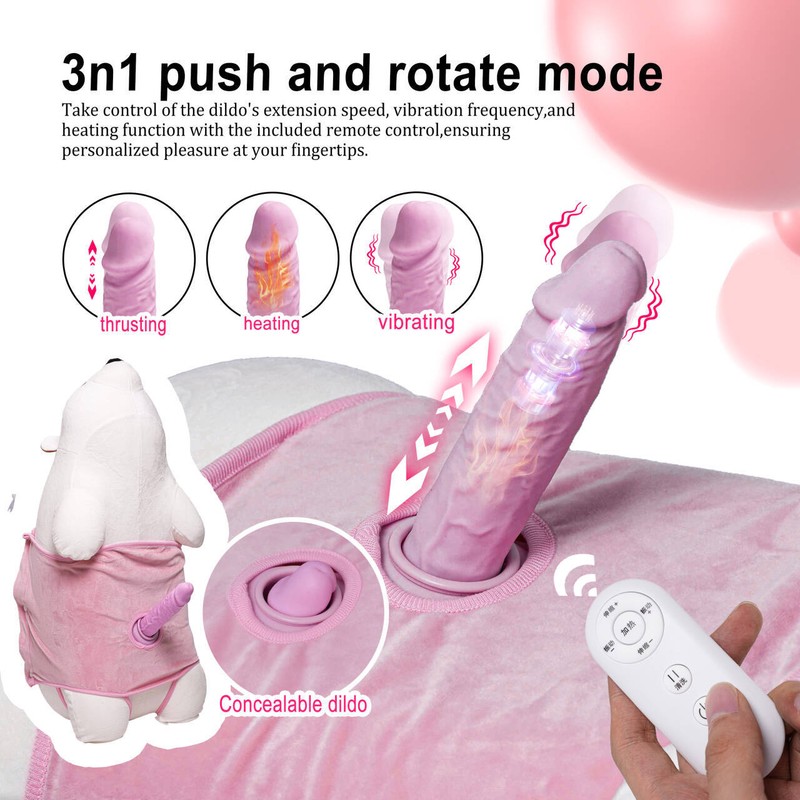 Auto Masturbator Sex Machine with Thrusting Dildo Remote Sex Toys For Women Men
