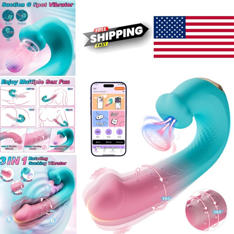 6 Versatile G Spot Vibrator with 10 Suction and Vibration Settings for Pleasure