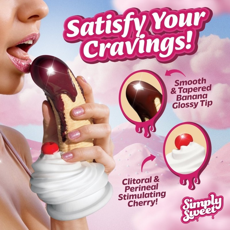 Chocolate Dipped Banana Split Premium Silicone Dildo gallery