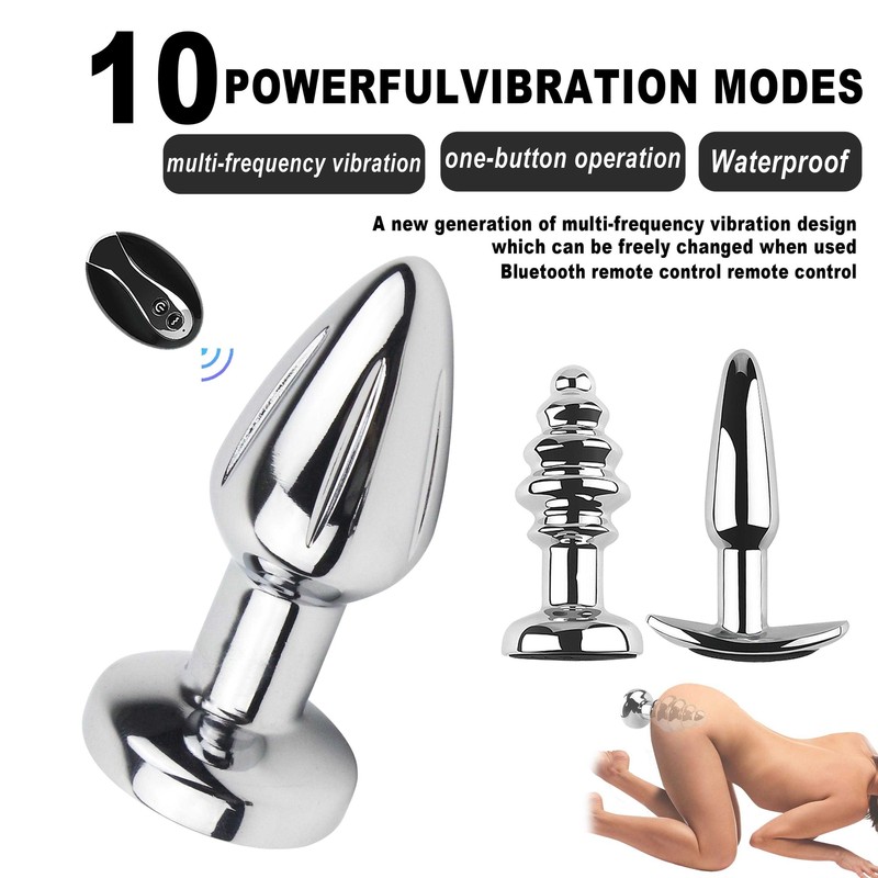 Remote Control Vibrating Butt Plug Anal Vibrator G Spot Massager Dildo Sex Toys gallery