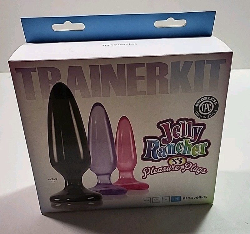 Jelly Rancher Trainer Kit , Adult Couple Kinky Anal Butt Plug Sex Toy, New