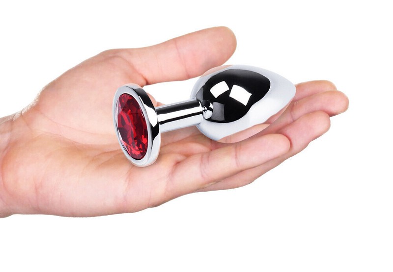 Butt Plug Anal Toy Colorful Jewel Metal Stainless Sex Toys For Women Men Couples gallery