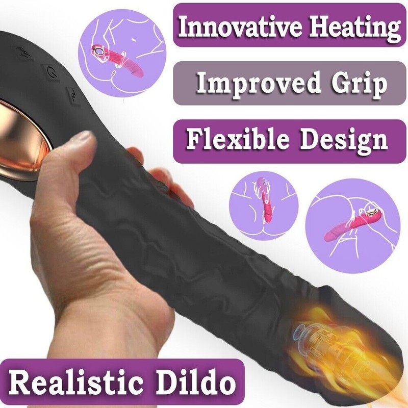 Realistic Heated Dildo Clit Vibrator G-Spot Massager Big Sex Toys For Women gallery