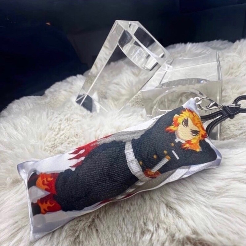 Handmade Rengoku Demon Slayer Anime Manga Dakimakura Body Pillow Plush Keychain gallery