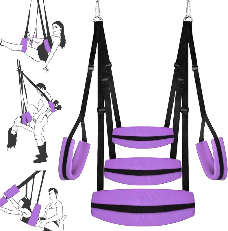 Sex Swing BDSM Sex Toys for Couples – Enhanced Ceiling & Door Sex Swings