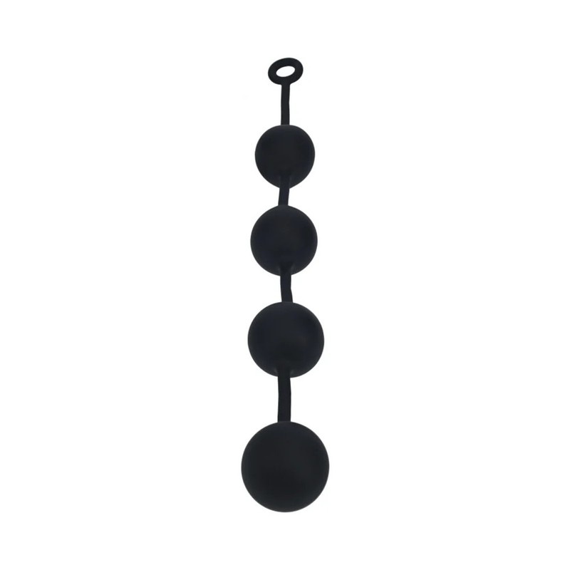 LEVELZ Round Silicone Anal Balls XXLarge 60 mm Black