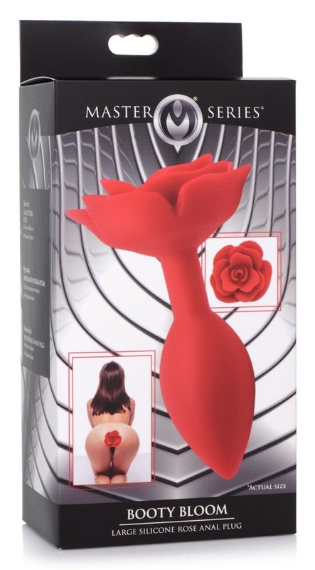 Booty Bloom Silicone Rose Anal Plug Large Flower Ass Butt Play Master Series New gallery