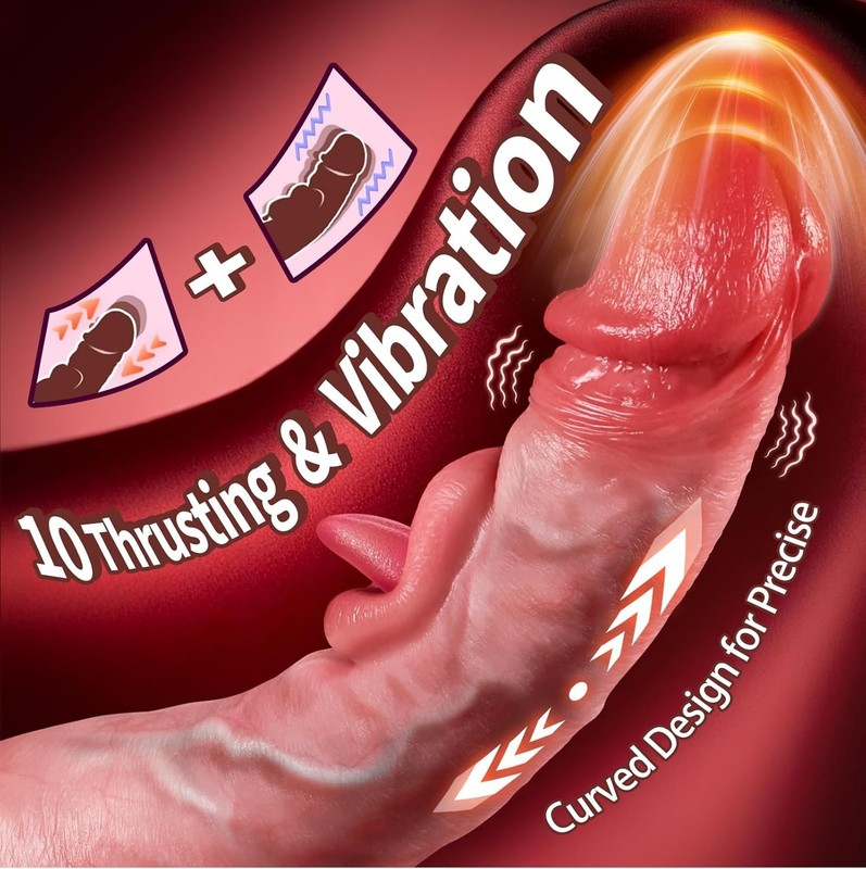 AI Sync Thrusting Dildo with 10 Modes for Ultimate G Spot and Clitoral Pleasure gallery