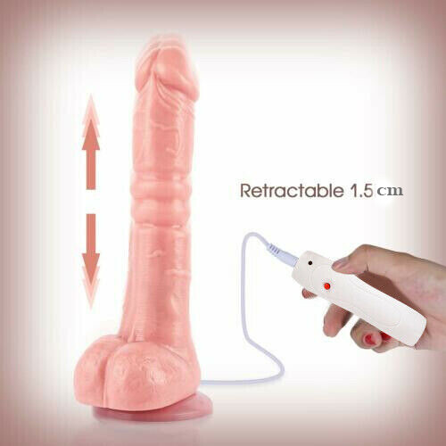 Telescopic Realistic Thrusting Dildo Sex Vibrator Toys for-Women Remote Control gallery
