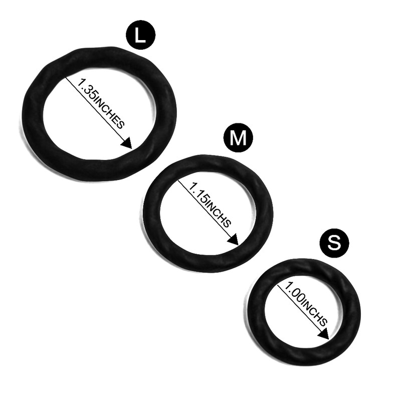 3pcs Cock Rings Super Strong Stretchy Stay Hard Penis Stretcher Enhance Sex Toys gallery