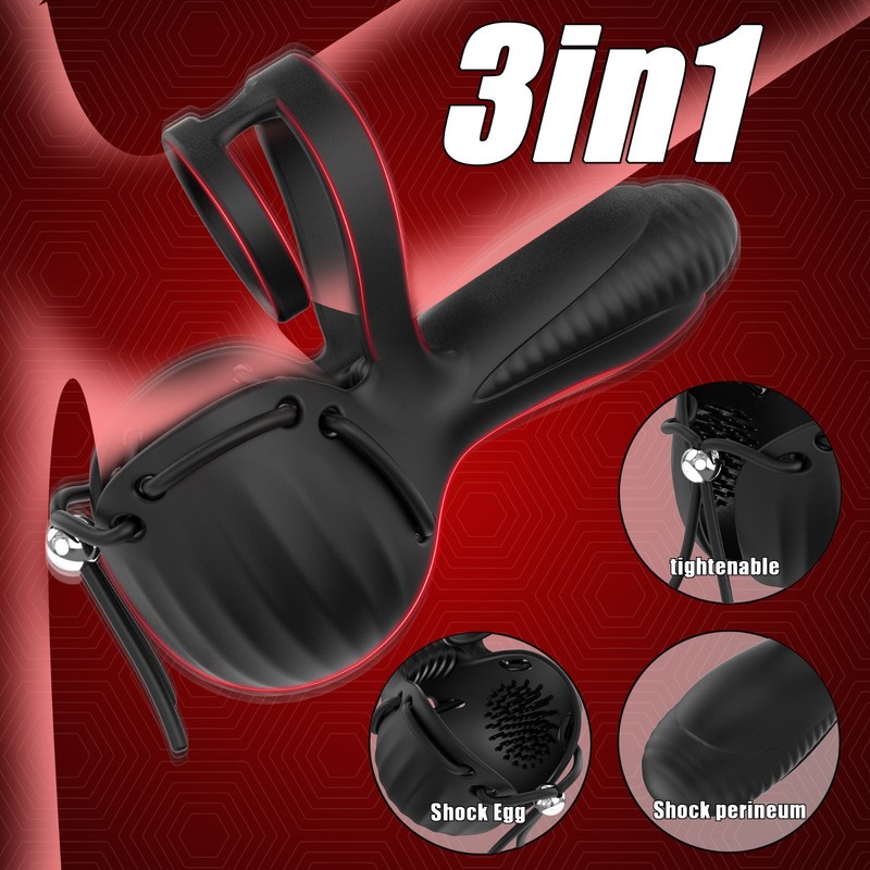 Men Penis Cock Ring Vibrator G-Spot Dildo Massager Sex Toys For Women Couples gallery