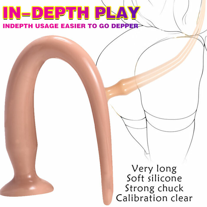 Extra Long Anal Plug Butt Dildo G-spot Prostate Massager Sex-Toy for Women Men gallery