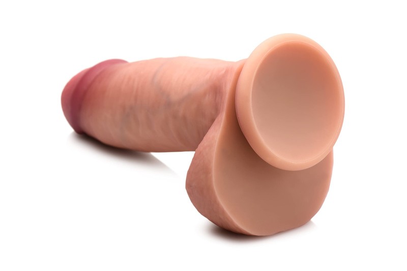 Ultra Realistic Dual Density Silicone Dildo with Balls - 7 Inch gallery