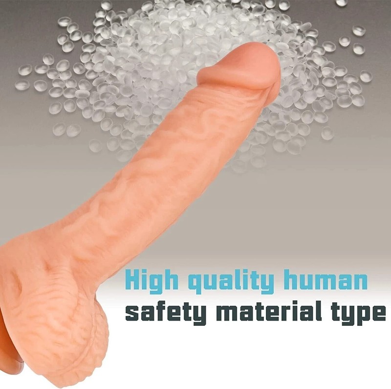 7.3" Silicone Realistic Dildo Suction Cup Anal Vagina Sex Toy for Women Flesh. 1 gallery