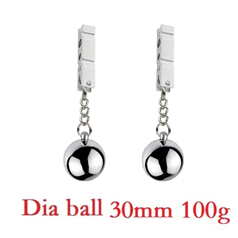 Nipple Clamp Weight Slaves Stimulator Metal Clips Ball Breast Binding Restraint gallery