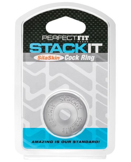 Perfect Fit Stackit Cock Ring – Clear