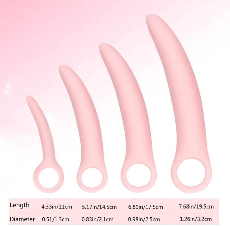4-Pack Silicone Pelvic Floor Muscle Dilator Trainer Set gallery